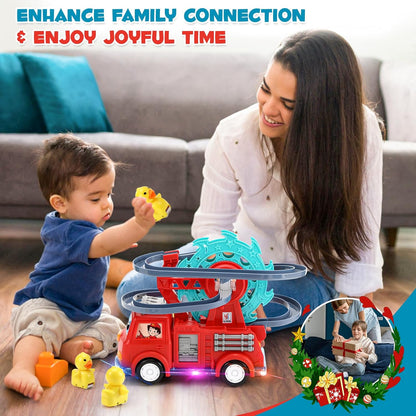 4-in-1 Fire Truck Toy with Lights & Sound for Kids Ages 3–67