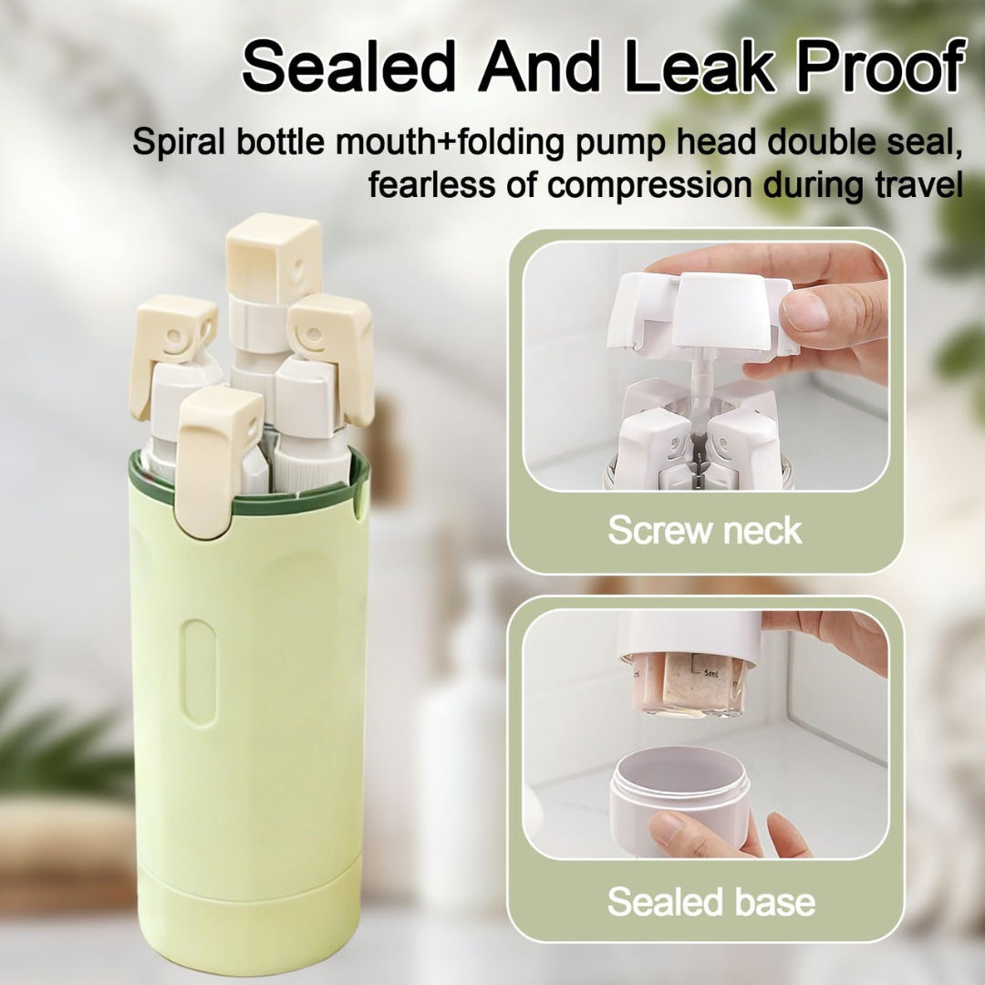 4-in-1 Travel Refillable Bottle Set Leakproof 40ml Dispersing Containers......