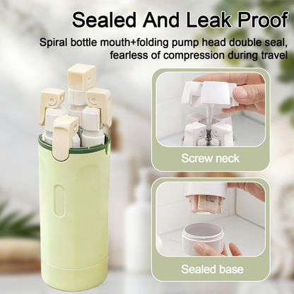 4-in-1 Travel Refillable Bottle Set Leakproof 40ml Dispersing Containers......