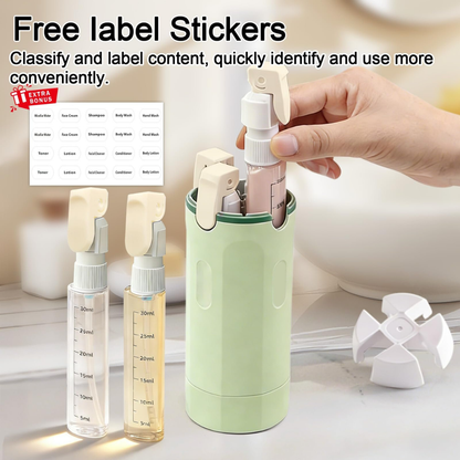 4-in-1 Travel Refillable Bottle Set Leakproof 40ml Dispersing Containers....
