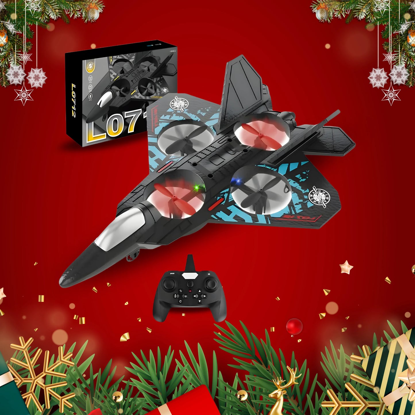 RC Predator L0712 | High-Performance 4-Channel Remote Control Fighter Jet