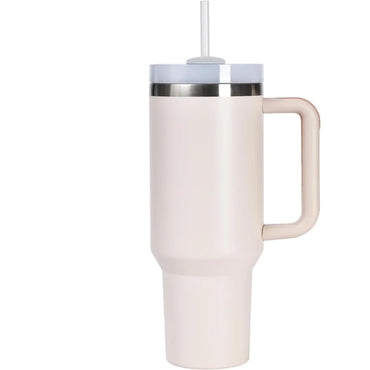 40oz Insulated Tumbler with Handle & Straw