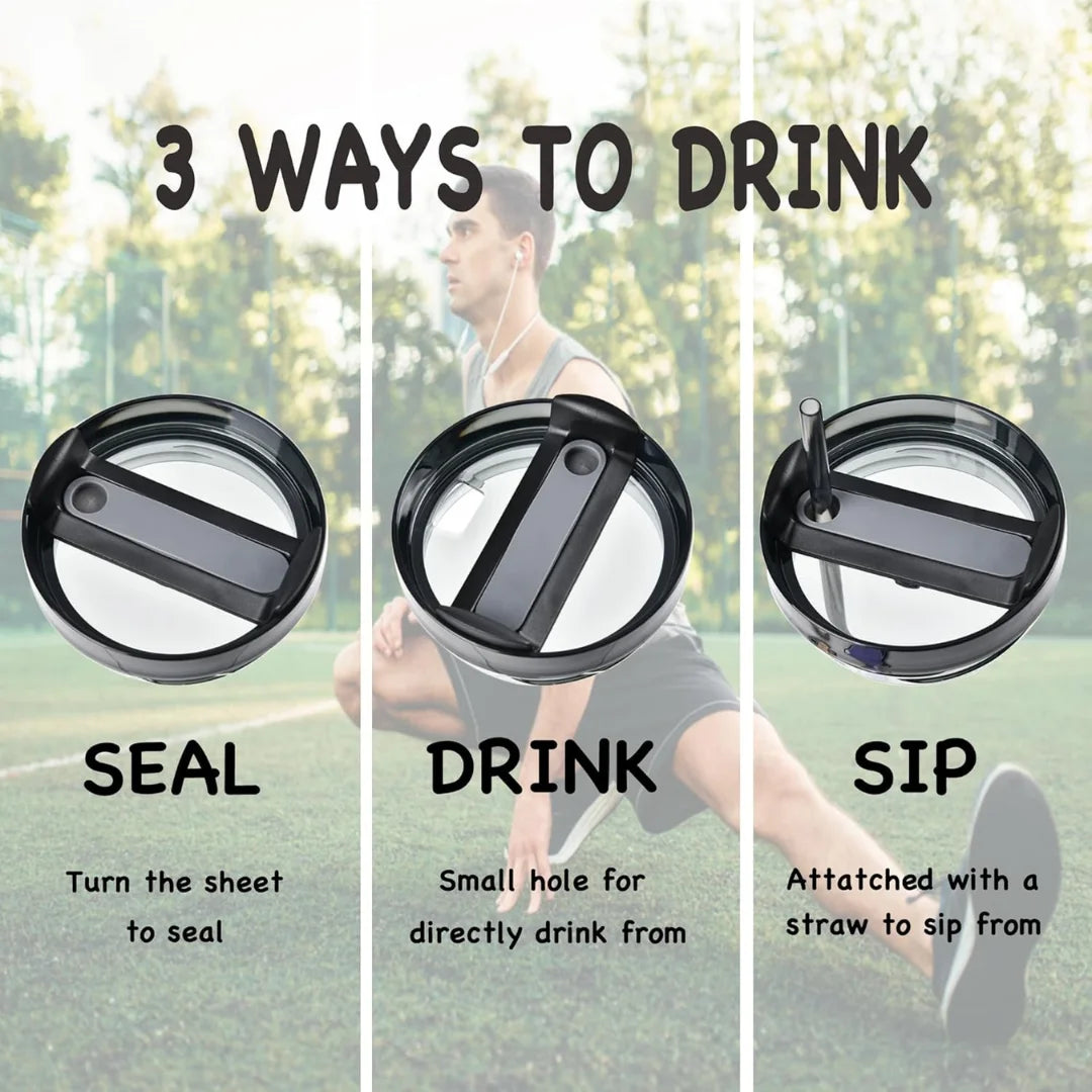 40oz Insulated Tumbler with Handle & Straw 4