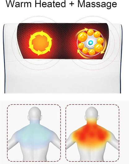 4D Shiatsu Neck & Shoulder Massager with Heat – Deep Tissue Relief