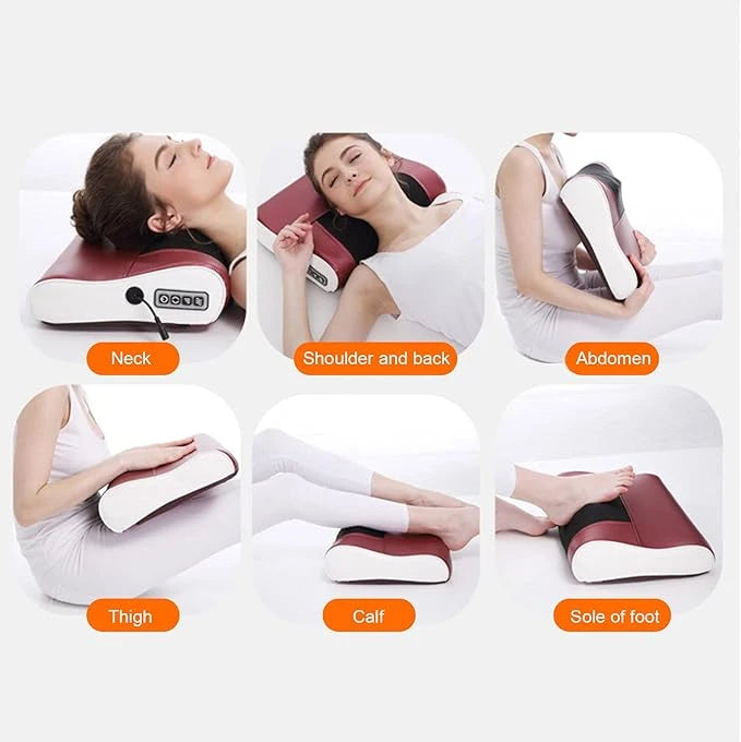 4D Shiatsu Neck & Shoulder Massager with Heat – Deep Tissue Relief
