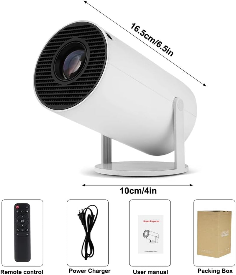 Portable Mini Projector HY300 – 4K Smart Android Home Theater
