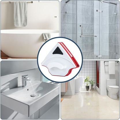 Triangular Magnetic Double-Sided Window Glass Cleaner