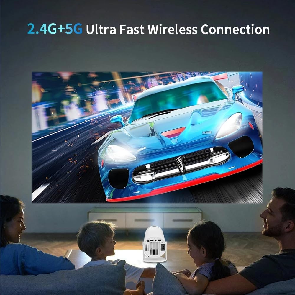 Portable Mini Projector HY300 – 4K Smart Android Home Theater
