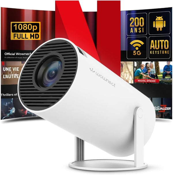Portable Mini Projector HY300 – 4K Smart Android Home Theater