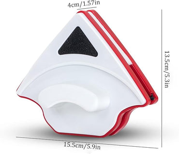 Double-Sided Glass Cleaner – Triangular Window Cleaning Tool