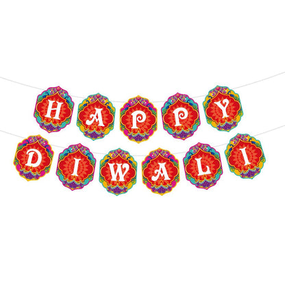 Diwali Decorative Garland Banner – Indian Wedding & Festival Theme Backdrop for Parties, Homes & Photoshoots