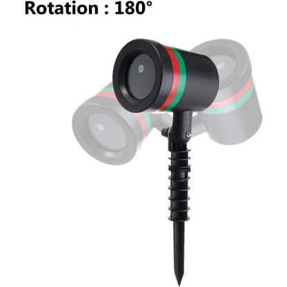 Premium Star Shower Laser Projector – Red & Green – Instant Indoor & Outdoor Light Decoration