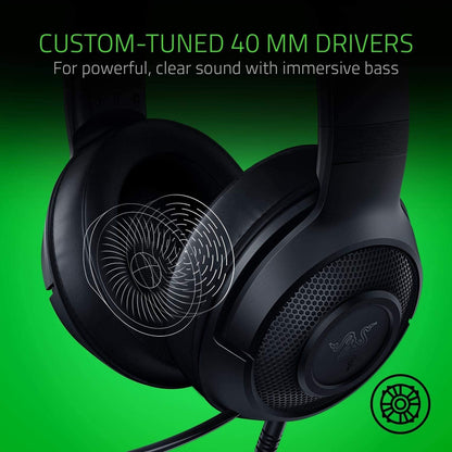 Razer Kraken X Lite Gaming Headset – Ultra-Lightweight with 7.1 Surround Sound
