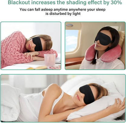 Sleep Eye Mask – Soft, Comfortable & Adjustable Light-Blocking Cover