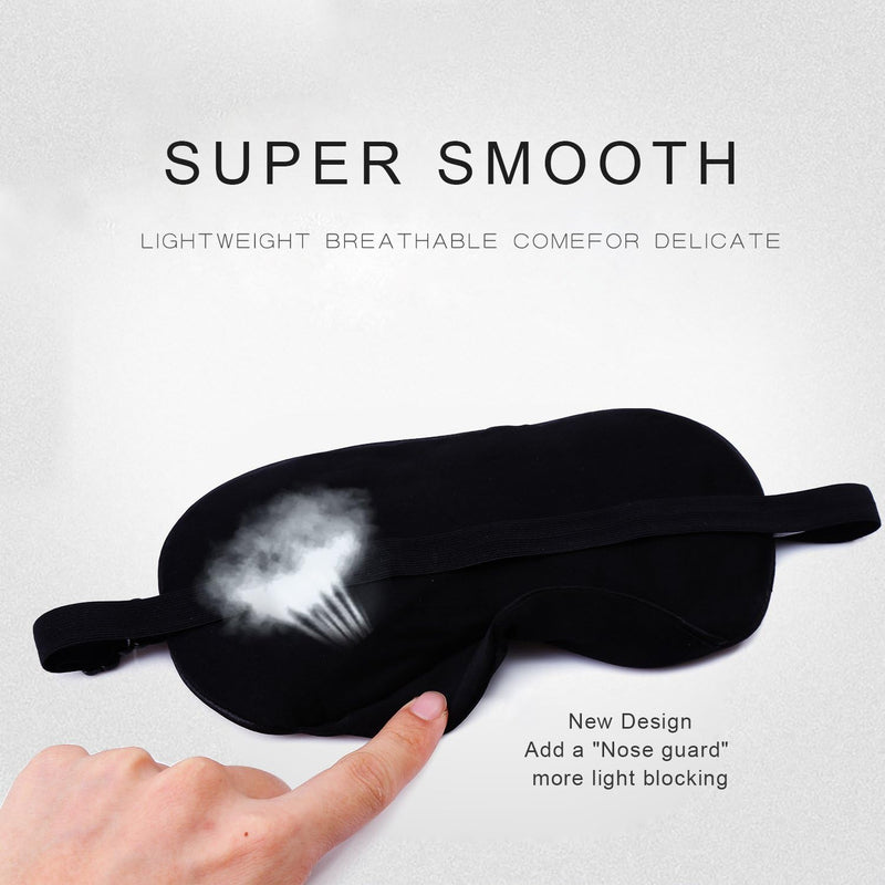 Sleep Eye Mask – Soft, Comfortable & Adjustable Light-Blocking Cover