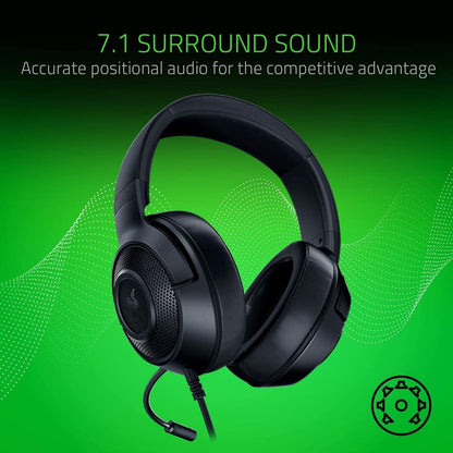 Razer Kraken X Lite Gaming Headset – Ultra-Lightweight with 7.1 Surround Sound