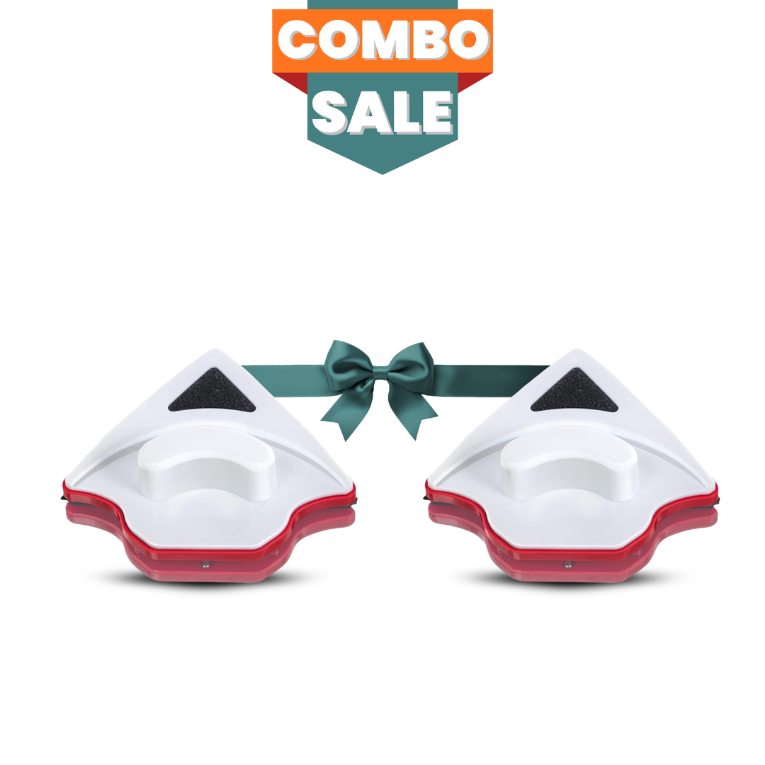 Triangular Magnetic Double-Sided Window Glass Cleaner