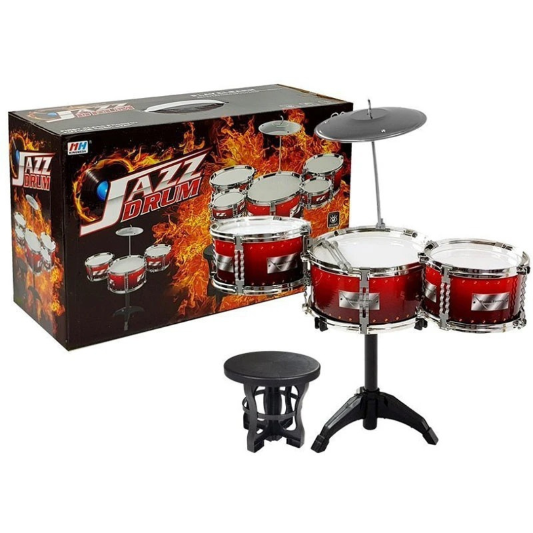 AZZ Future Rock Star Kids Drum Set | Musical Toy Kit with Sticks & Rocket Design.