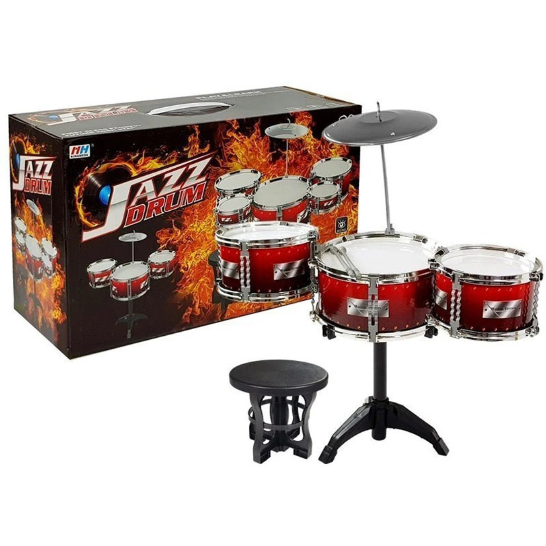 AZZ Future Rock Star Kids Drum Set | Musical Toy Kit with Sticks & Rocket Design | Ages 3+ (39.5 x 28 x 14.2 cm)