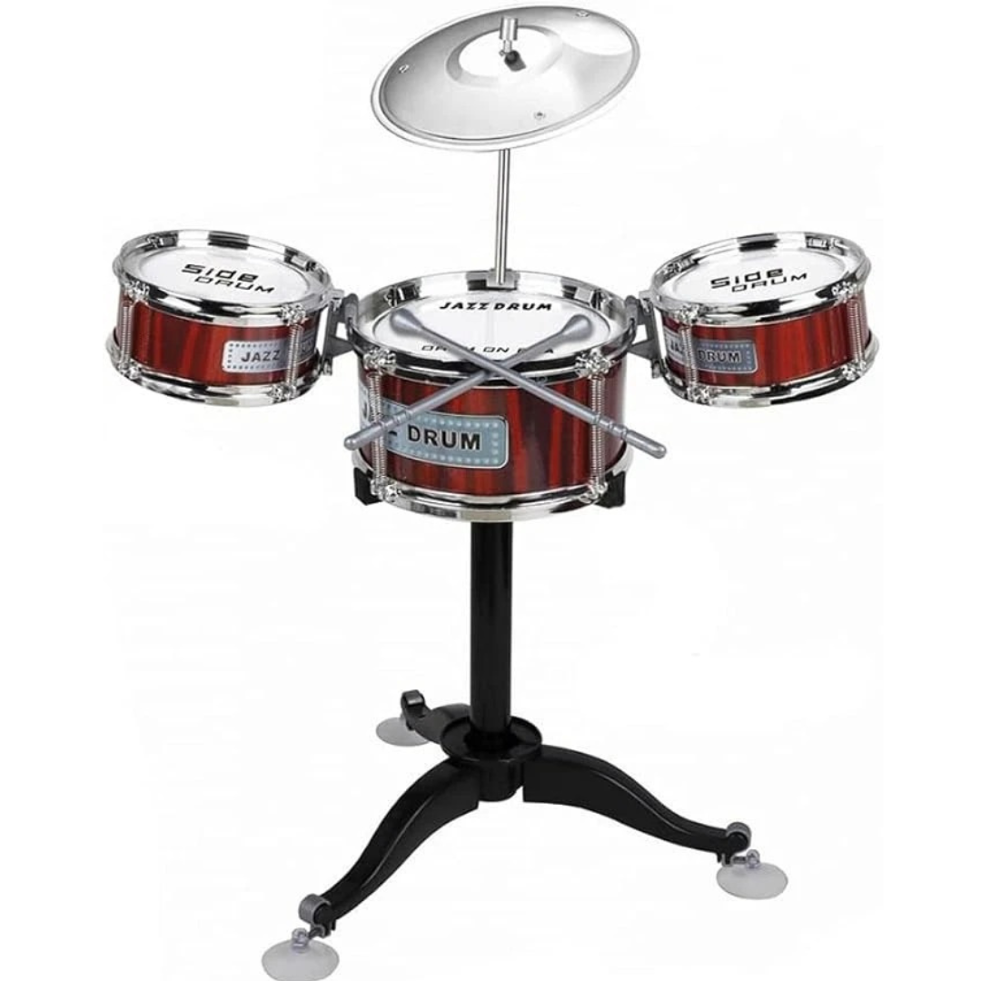 AZZ Future Rock Star Kids Drum Set | Musical Toy Kit with Sticks & Rocket Design | Ages 3+ (39.5 x 28 x 14.2 cm),