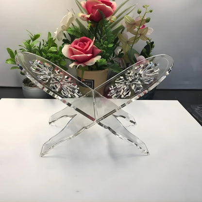 Acrylic Quran Stand white circular