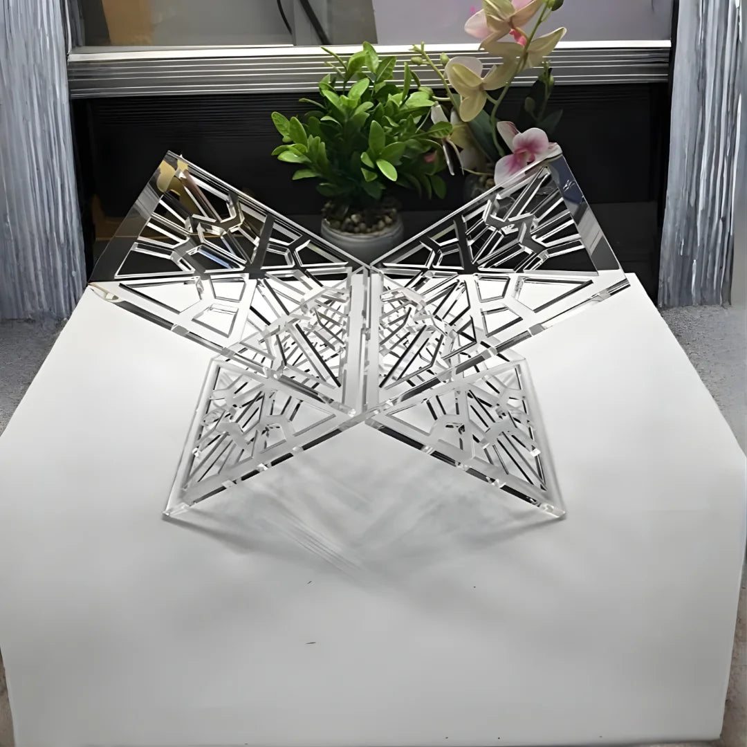 Acrylic Quran Stand white rectangular