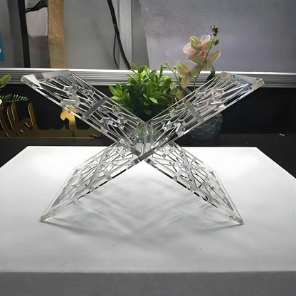 Acrylic Quran Stand rectangular white