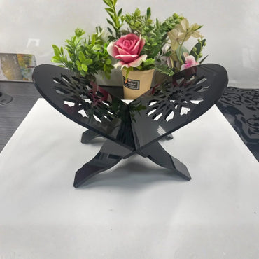 Acrylic Quran Stand Black circular