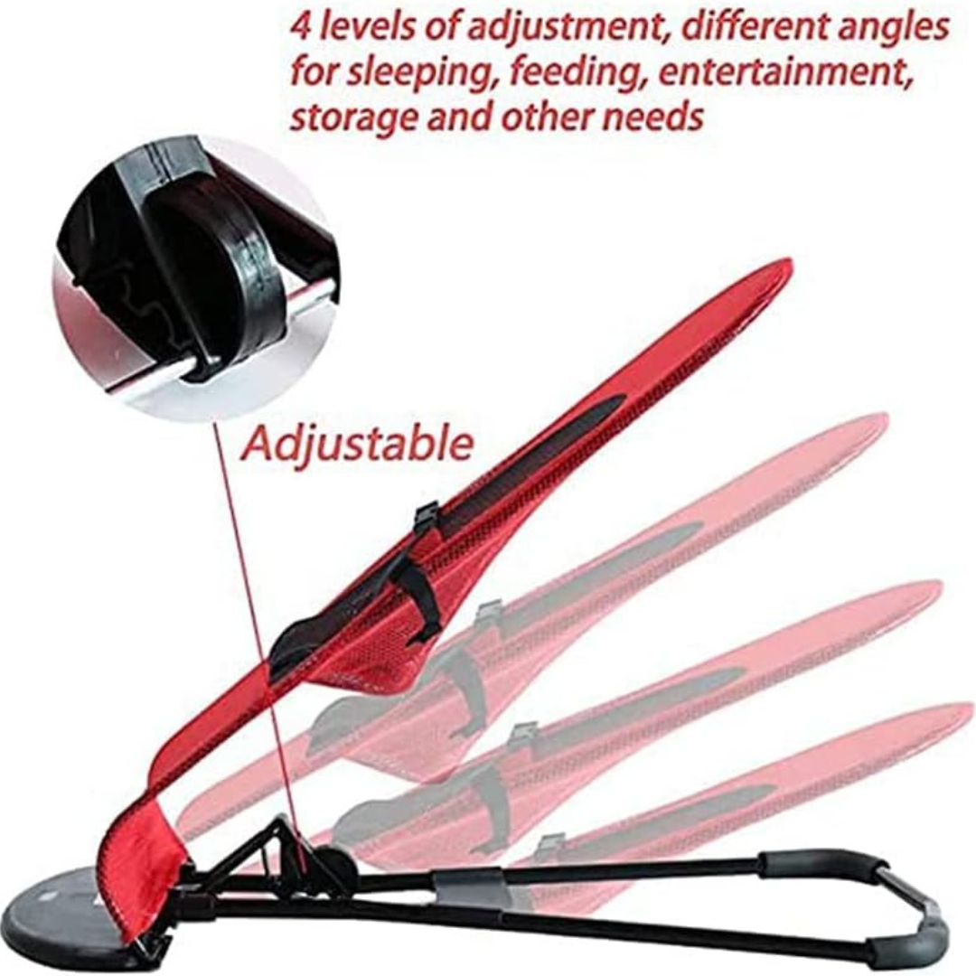 Adjustable Elevated Pet Rocking Chair - Portable Folding Dog & Cat Bed with Washable Cover..Adjustable Elevated Pet Rocking Chair - Portable Folding Dog & Cat Bed