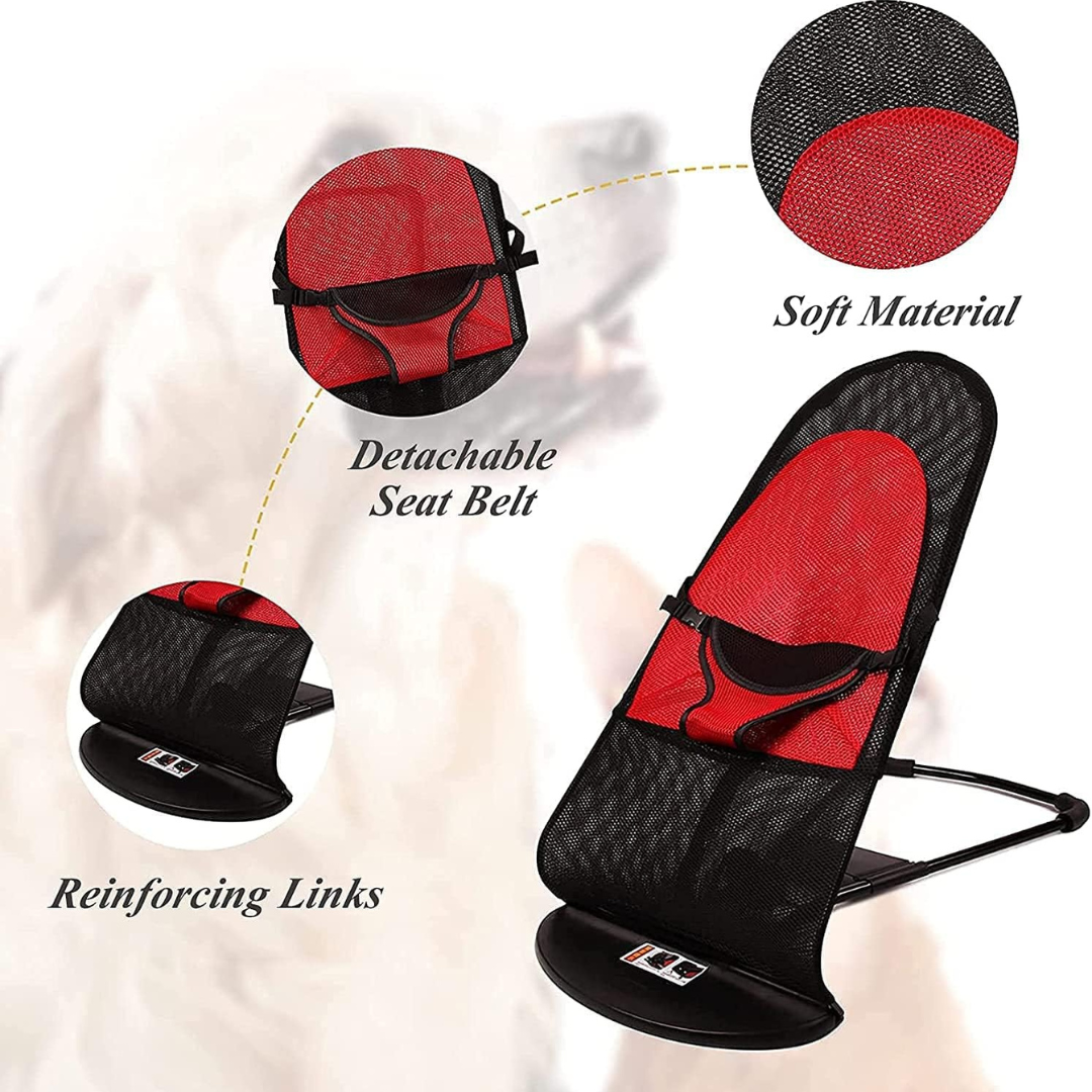 Adjustable Elevated Pet Rocking Chair - Portable Folding Dog & Cat Bed with Washable Cover..Adjustable Elevated Pet Rocking Chair - Portable Folding Dog & Cat Bed with Washable..