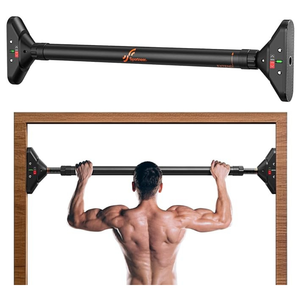 Adjustable Pull-Up Bar for Doorway – No-Screw Chin-Up Bar with Safety Lock, Heavy-Duty 200kg Load Capacity (75–94cm)