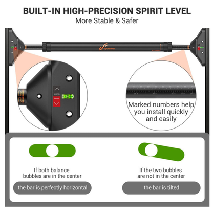 High-precision spirit level with marked numbers and balance bubbles for stability.