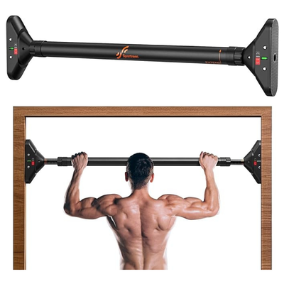Adjustable Pull-Up Bar for Doorway – No-Screw Chin-Up Bar with Safety Lock, Heavy-Duty 200kg Load Capacity (75–94cm)