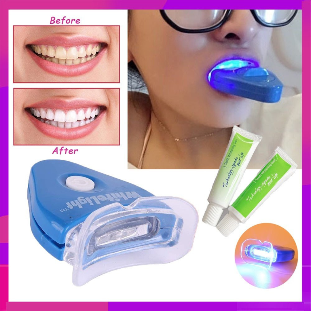 Advanced White Light Tooth Whitening System – Professional Home Teeth Bleaching Kit...