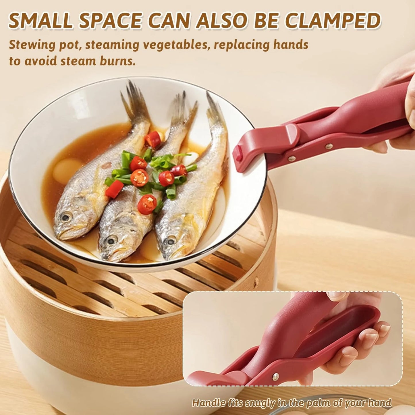 Anti-Scald Multi-Purpose Kitchen Gripper Clip..