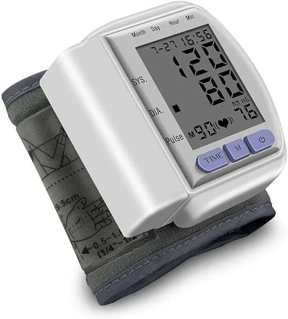 Automatic Wrist Watch Blood Pressure Monitor CK-102S – Portable & Digital