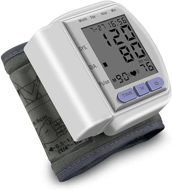 Automatic Wrist Watch Blood Pressure Monitor CK-102S – Portable & Digital