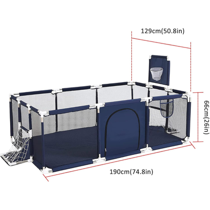 Baby Playpen – Cloth Game Fence Tent for Toddlers & Infants | Indoor/Outdoor Safety Play Yard & Ball Pool......