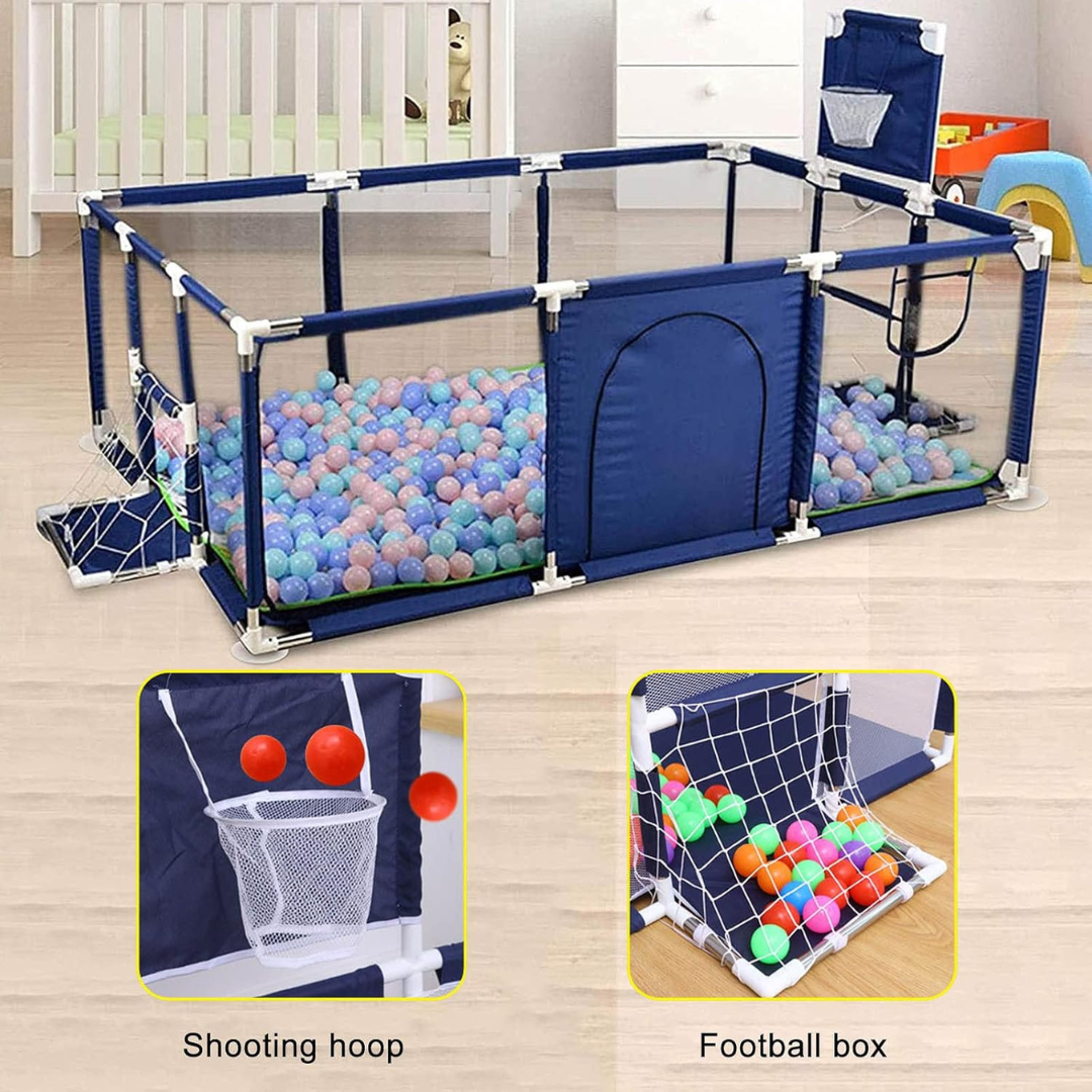 Baby Playpen – Cloth Game Fence Tent for Toddlers & Infants | Indoor/Outdoor Safety Play Yard & Ball Pool....