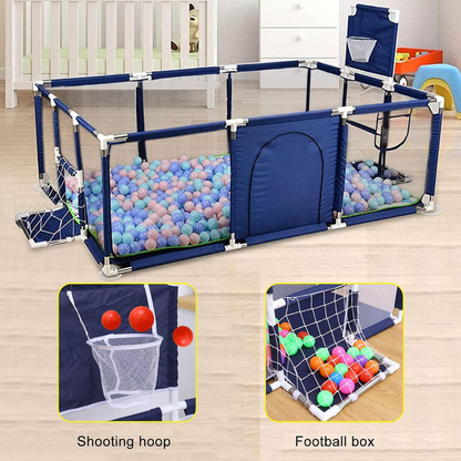 Baby Playpen – Cloth Game Fence Tent for Toddlers & Infants | Indoor/Outdoor Safety Play Yard & Ball Pool....