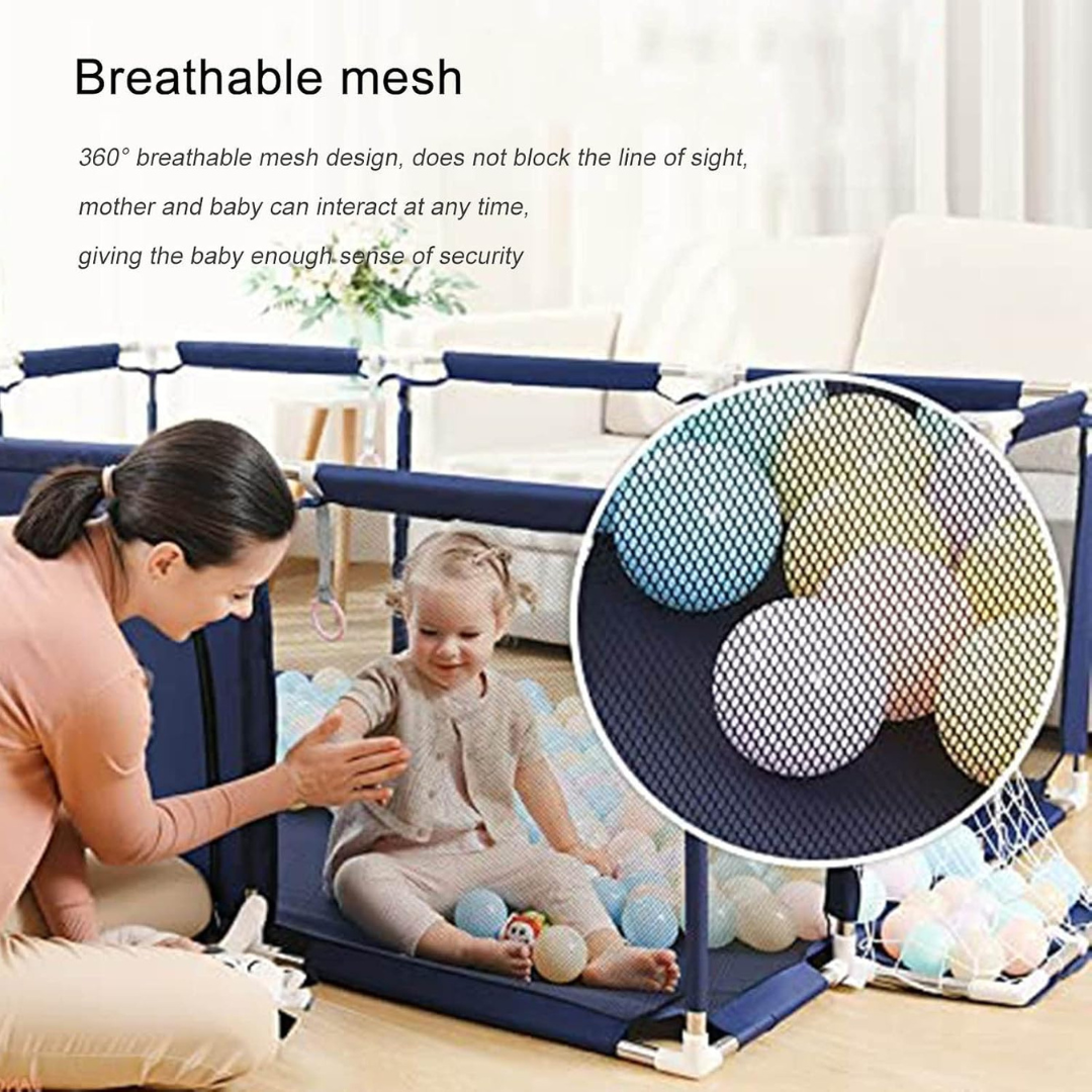 Baby Playpen – Cloth Game Fence Tent for Toddlers & Infants | Indoor/Outdoor Safety Play Yard & Ball Pool...