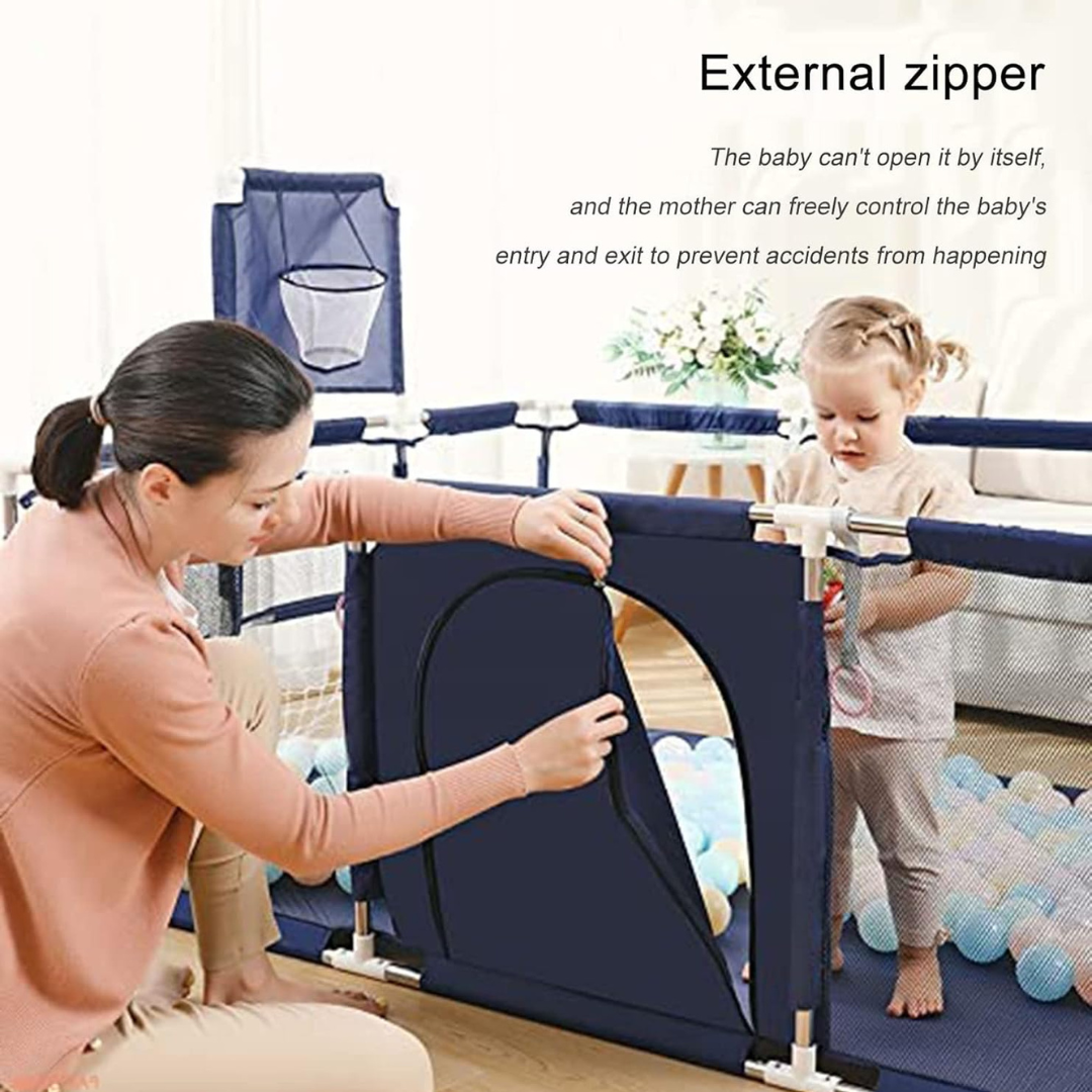Baby Playpen – Cloth Game Fence Tent for Toddlers & Infants | Indoor/Outdoor Safety Play Yard & Ball Pool..