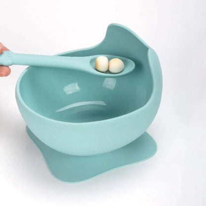 Baby Silicone Whale Suction Bowl & Spoon Set 3