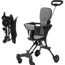 Beauty Kids Compact Travel Stroller – Lightweight, One-Hand Fold, Airplane Carry-On Size with Adjustable Backrest & Handle