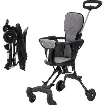 Beauty Kids Compact Travel Stroller – Lightweight, One-Hand Fold, Airplane Carry-On Size with Adjustable.