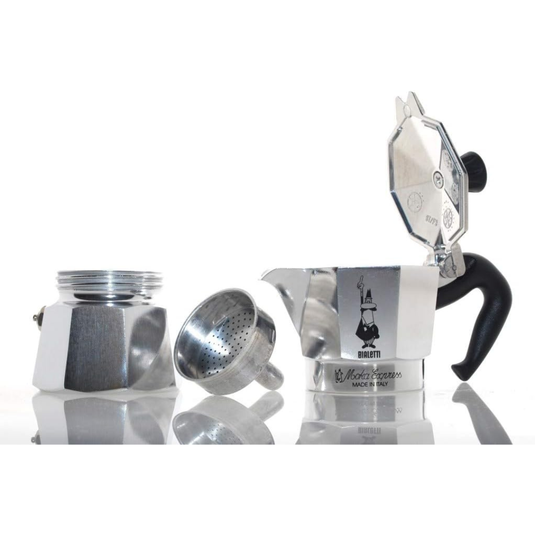 Bialetti Moka Express 9-Cup Espresso Maker with Zonoz Wooden Stirring Spoon Bundle..