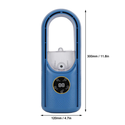Bladeless Desk Fan, 2 in 1 Water Misting Fan Small Bladeless Fan with 6 Speed and Timer, USB Rechargeable7