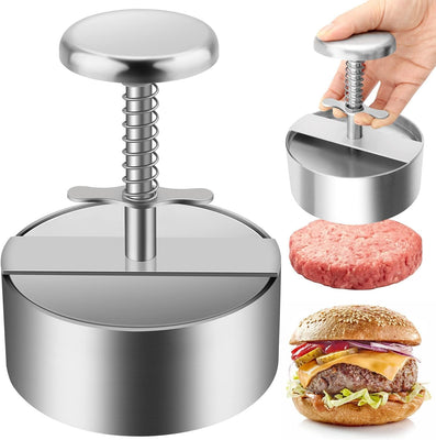 Burger Press, Stainless Steel Hamburger Patty Maker