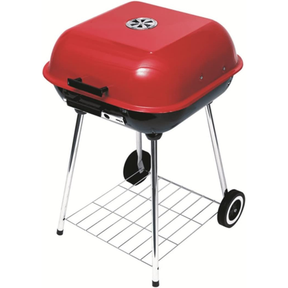 Chamdel 18" Square Charcoal BBQ Grill – 300 sq.in Cooking Area & Stainless Steel Legs..