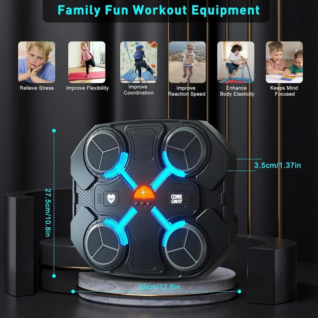 Children’s Electronic Boxing Trainer with Gloves – Fun Sports Game & LED Music Target